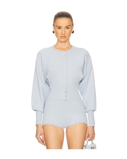 Helsa White Elvira Cardigan