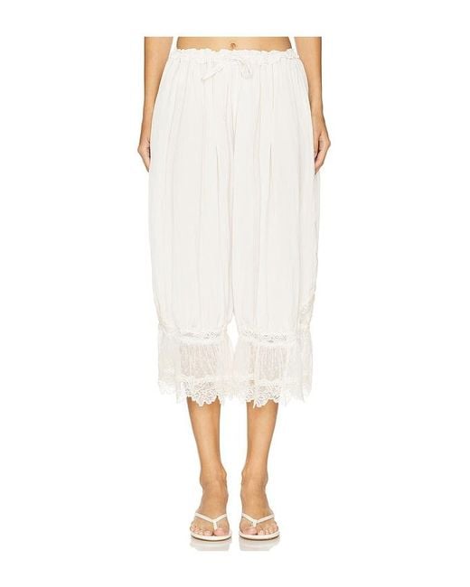 Free People White X Intimately Fp Forever Young Pant
