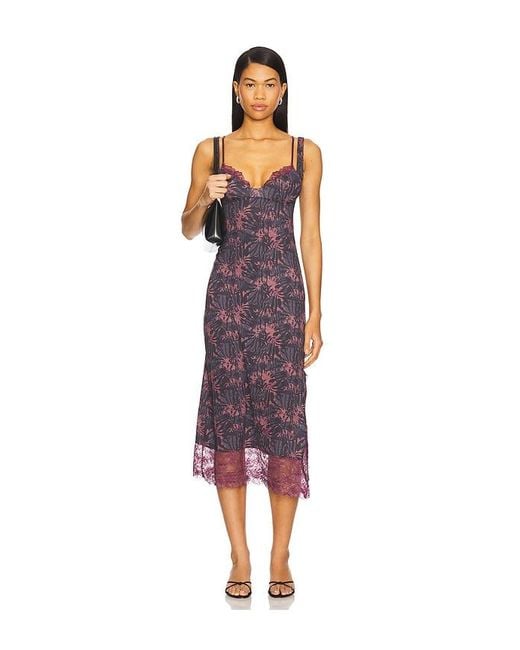 Free People Purple Trägerkleid