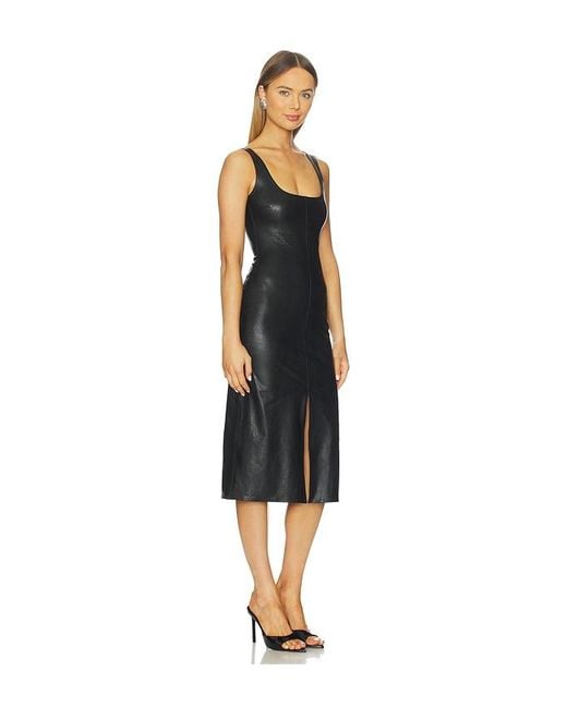 Commando Black Midi-Kleid