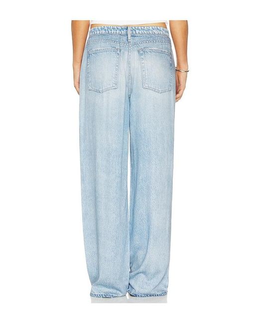 Rag & Bone Blue Rb Miramar Slink Wide Leg Pull On Jeans