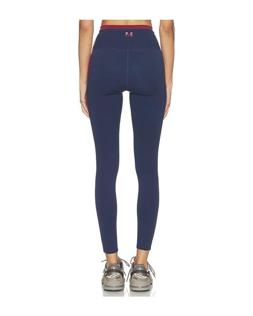 P.E Nation Blue Convex Full Length Legging