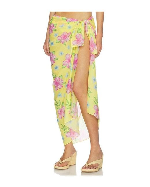 Frankie's Bikinis Yellow Alessia Sarong