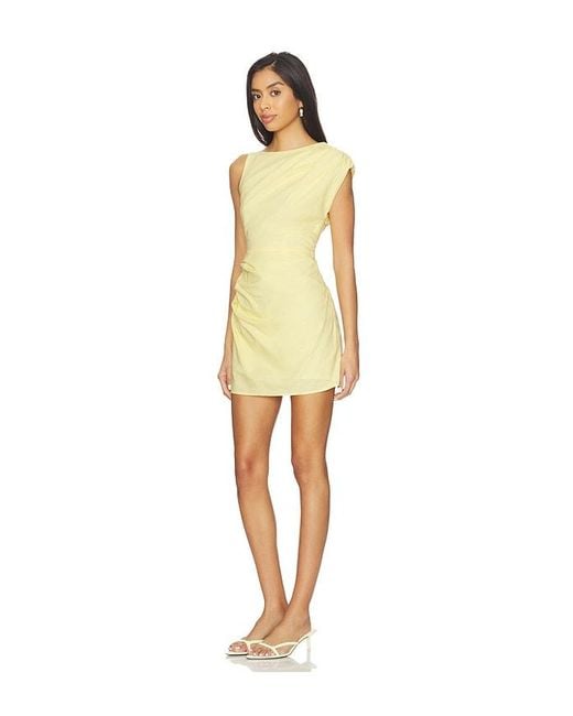 SNDY'S Yellow Saskia Mini Dress
