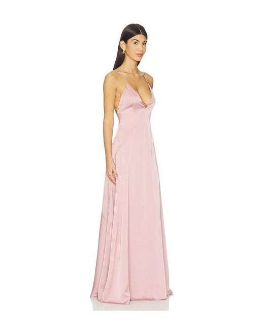Lovers + Friends Pink Gaia Gown