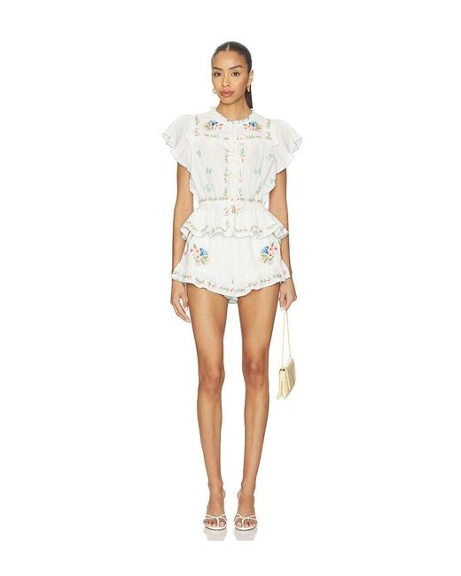 Show Me Your Mumu White Cannes Shorts