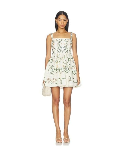 Agua Bendita White Lima Mini Dress