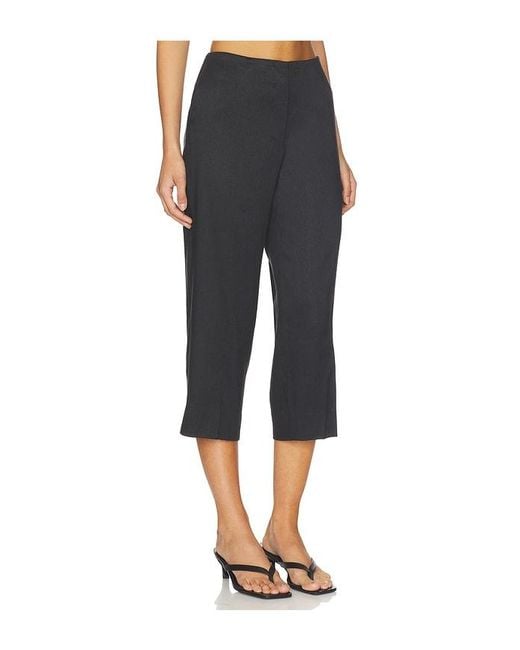 Theory Black Slit Capri