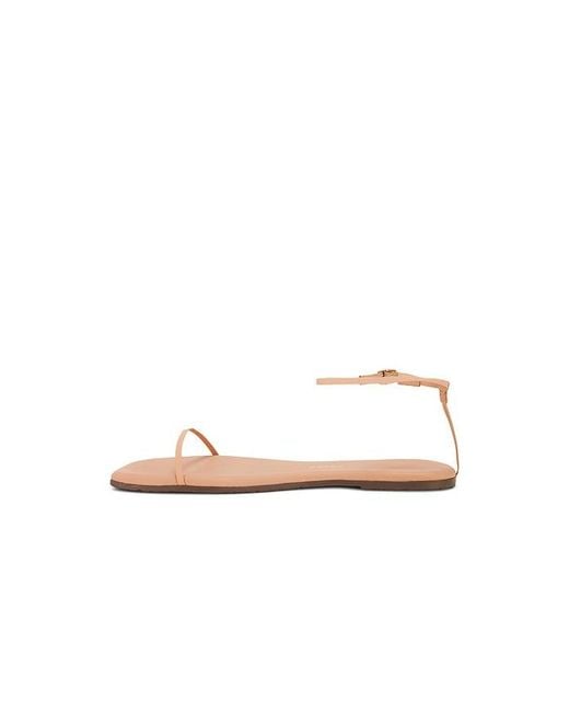TKEES White Square Toe Twiggy Sandal