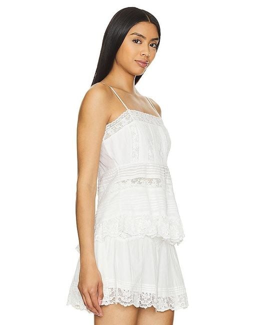 LoveShackFancy White Charlieann Top