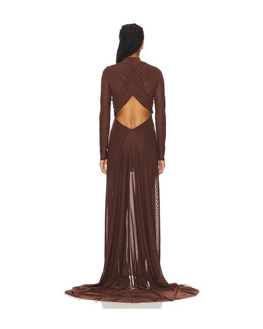 Mariandree Gaitan Brown Michelle Dress