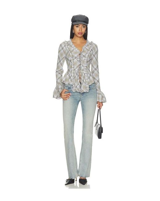 Lioness White Odette Long Sleeve Top