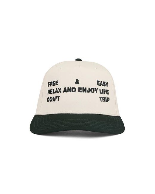 Free & Easy White Trifecta Two Tone 5 Panel Snapback Hat