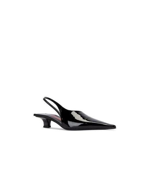 LUCASHEVA Black Aurora Slingback Pump
