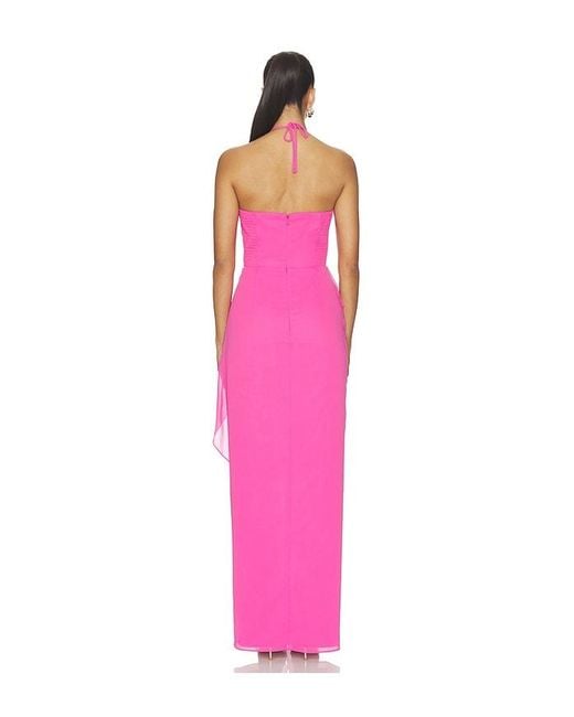 Amanda Uprichard Pink Alessandra Maxi Dress