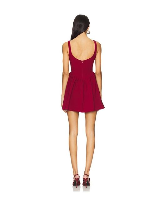 MORE TO COME Red Lorena Mini Dress
