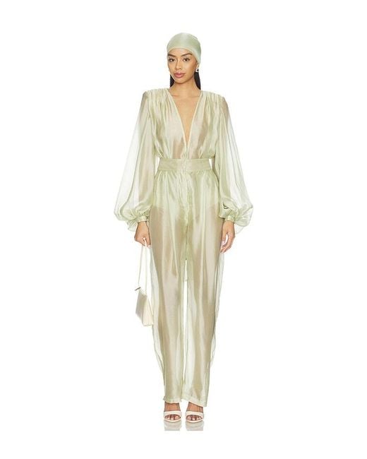 Bronx and Banco White Ashanti Organza Bodysuit