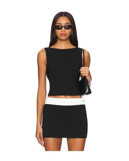 Lovers + Friends Black Sutton Top