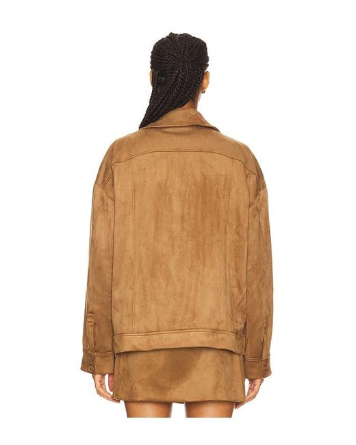 House of Harlow 1960 Brown X Revolve Della Faux Suede Jacket
