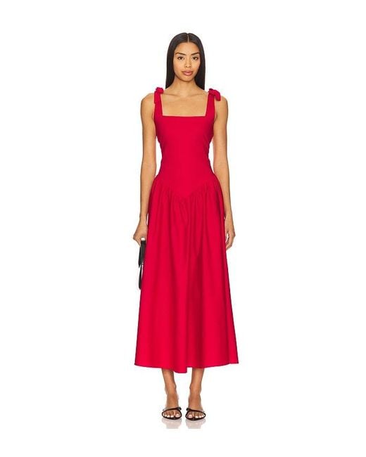 Vestido Harlow En Color Rojo Talla (También En M, S, Xs) Peixoto de color Red