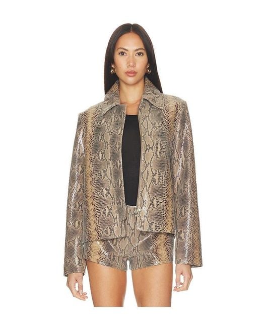 Chaqueta Blouson Leather En Color Marrón Talla (También En M, S, Xs) Mimchik de color Brown