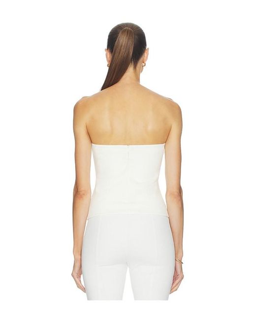 RUE SOPHIE White Demi Top