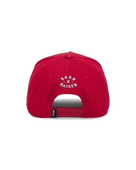 Born X Raised Baseballkappe Paranoia in Red für Herren