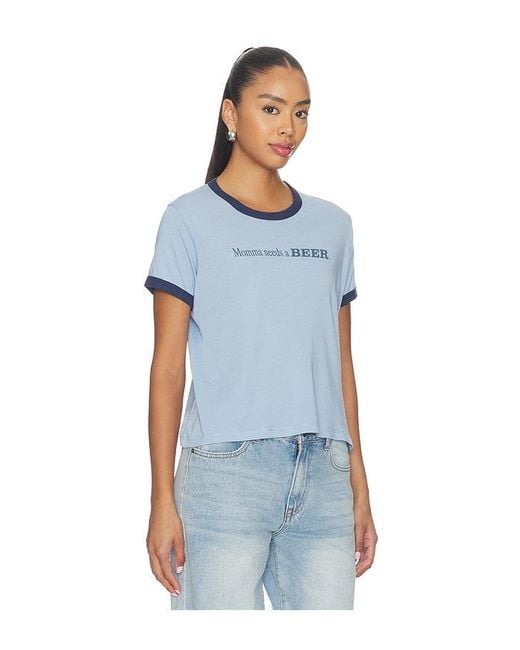 The Laundry Room Blue Momma Needs A Beer Perfect Ringer Tee