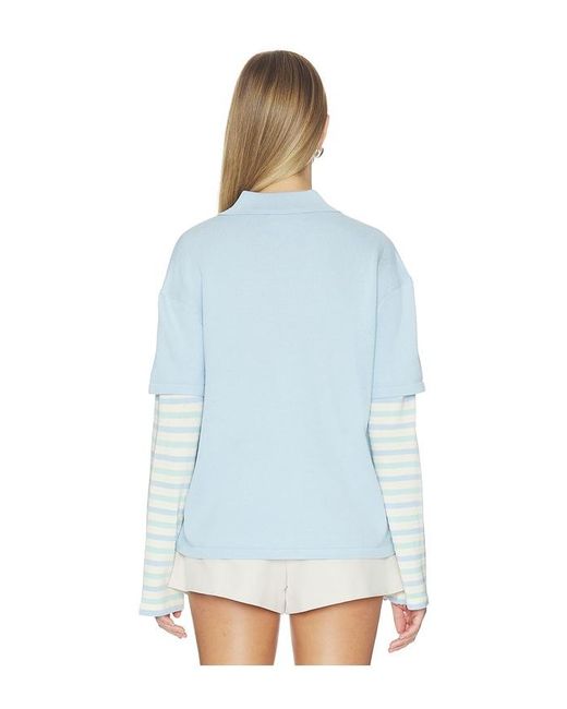 SER.O.YA Blue Emilee Top