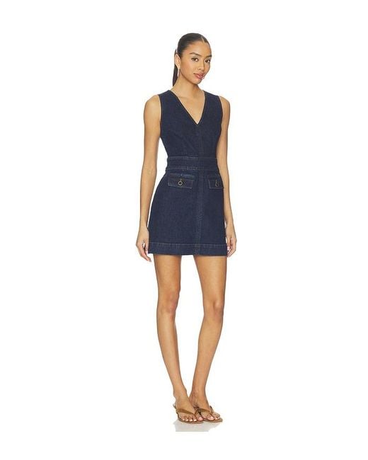 PAIGE Blue Sylvia Mini Dress