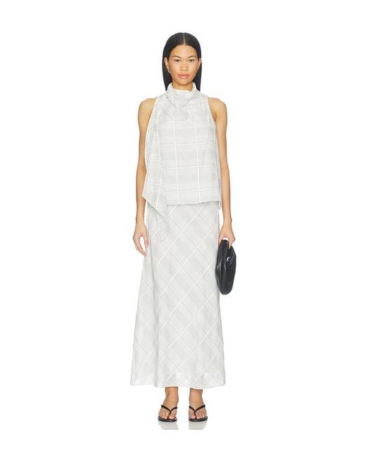 Rag & Bone White Wren Plaid Skirt