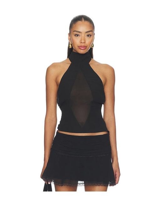 GUIZIO Black Koemi Top