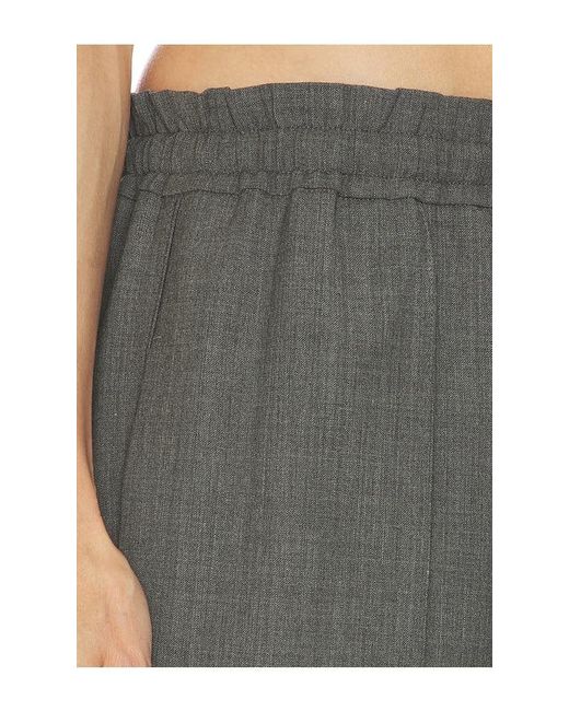 Helsa Gray Wool Blend Drawcord Trousers
