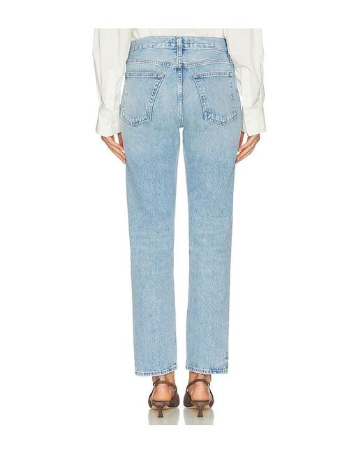 Agolde Blue Romney Low Rise Jeans