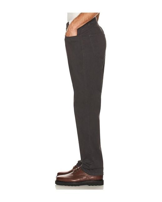 Fair Harbor Black Horizon 5-Pocket Pant for men