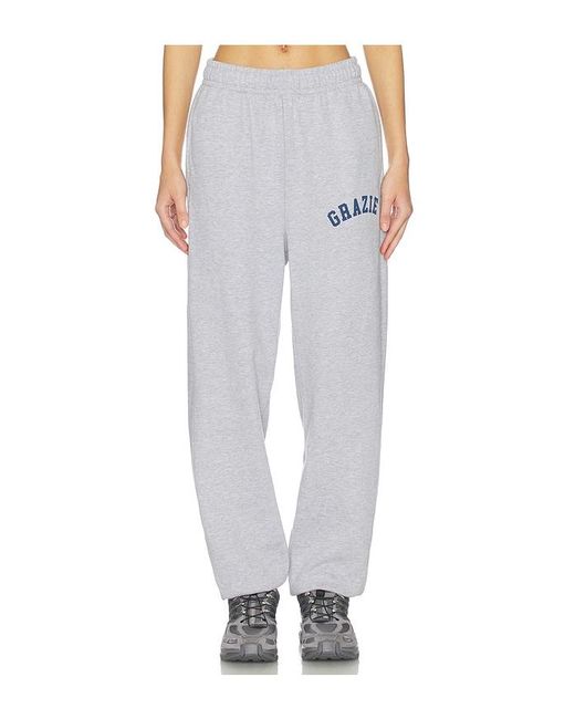 DEPARTURE White Grazie Sweatpants With Pockets
