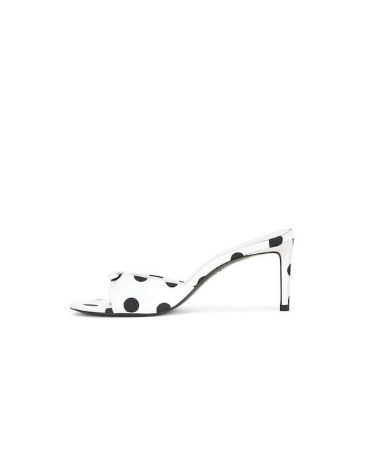 Black Suede Studio White Albie 65 Mule