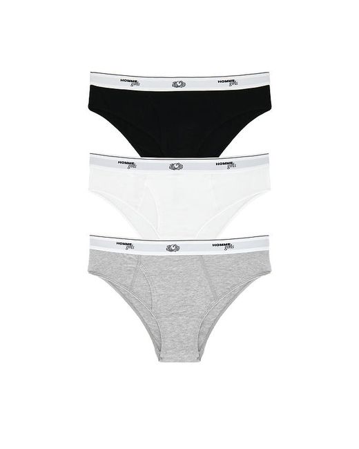 HOMMEGIRLS X Fruit Of The Loom Bikini Brief 3-Pack in White | Lyst