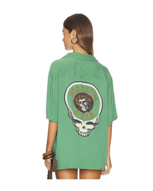 Junk Food Green Grateful Dead Skull The Camp Shirt