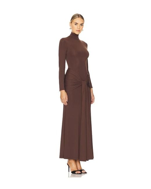 Bardot Brown Alix Maxi Tie Front Dress