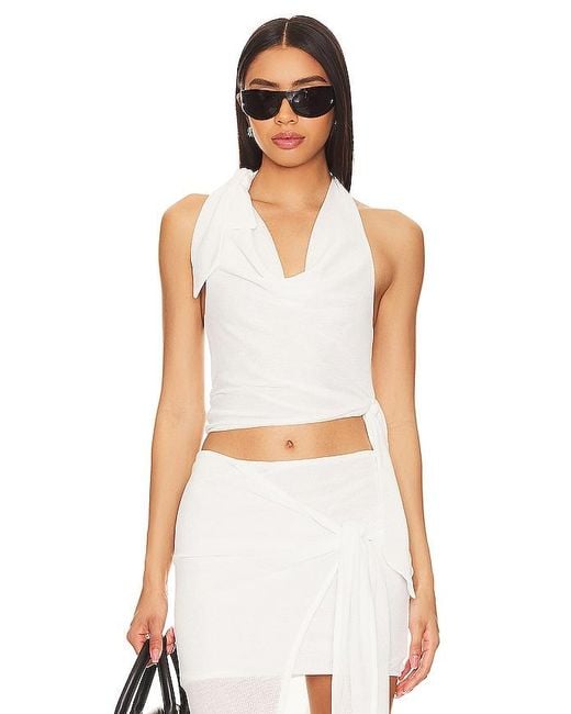 Lovers + Friends White Marci Top