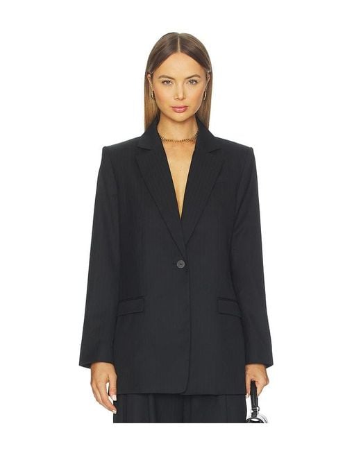 St. Agni Black Blazer Mit Schlitz Hinten