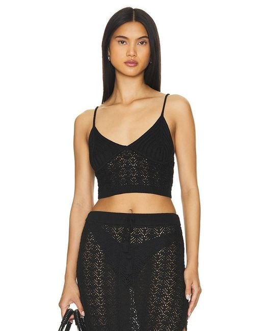 LSPACE Black Sweet Talk Top