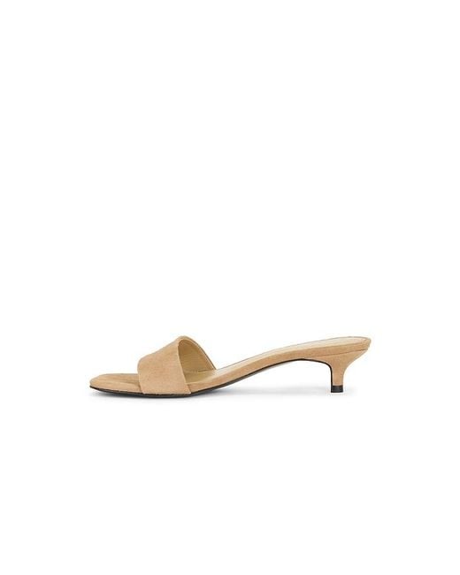 Black Suede Studio White Avery 35 Mule