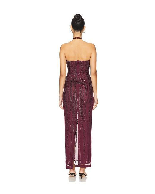 Camila Coelho Red Lyra Maxi Dress