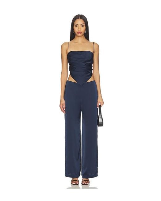 Amanda Uprichard Blue Linda Pants
