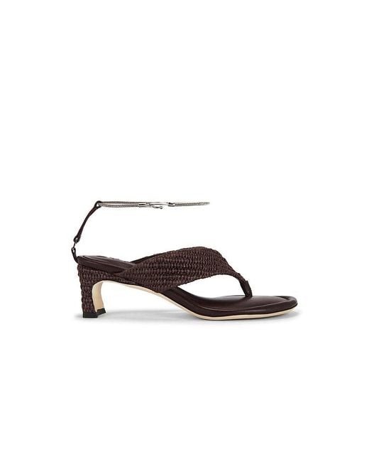 By Far Multicolor Dasha Raffia Heel