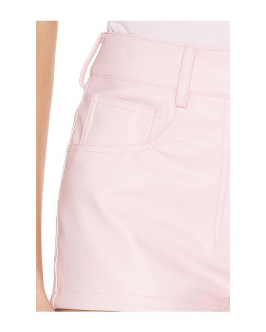 Norma Kamali White High Waist Jean Short