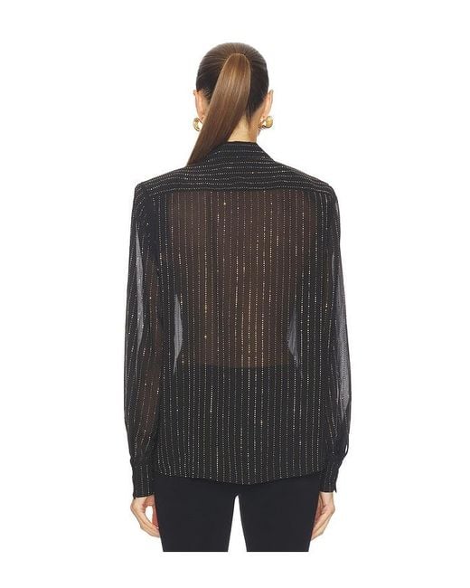 Ronny Kobo Black Lune Blouse