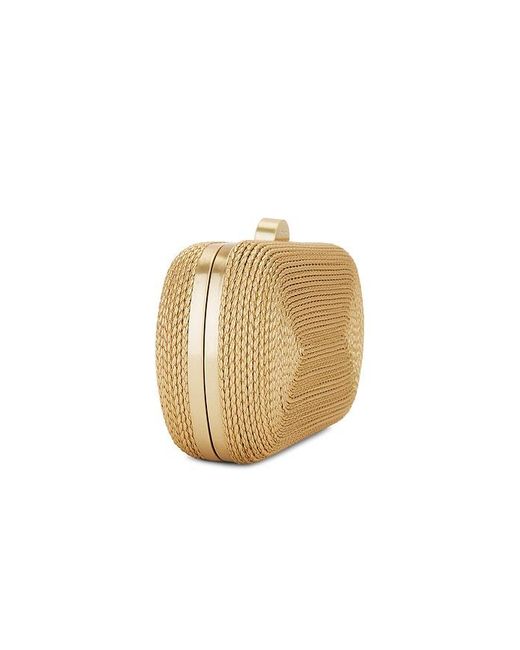 Olga Berg Natural Martina Coiled Rope Clutch